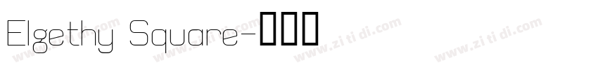 Elgethy Square字体转换